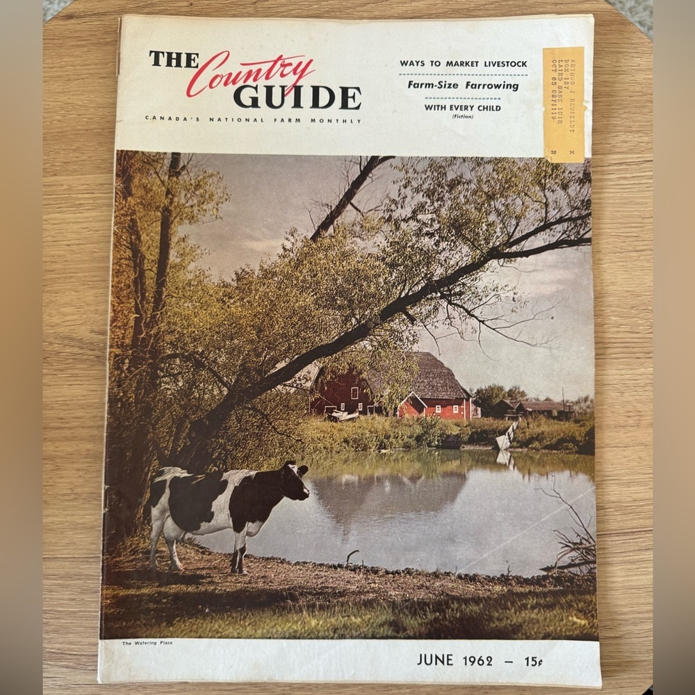 Vintage 1962 Country Guide Magazine